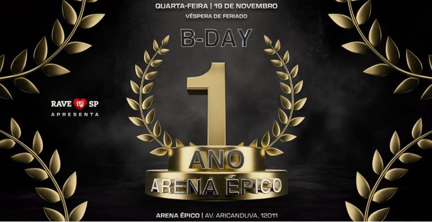 BDAY 1 ANO DE ARENA ÉPICO